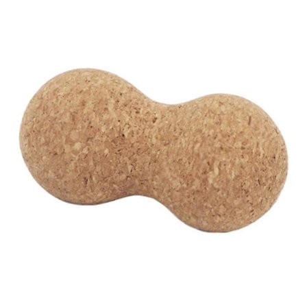 16x8cm Yoga Triggerpunkt Massager Kork Djup Muskelmassageboll Dubbel Hockeypuck Form Massager