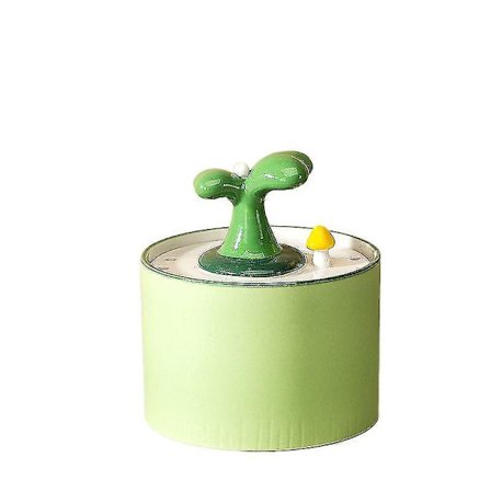 Automatisk drikkefontene for kjæledyrhund og -katt, keramisk, giftfri, grønn