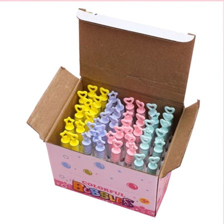 48 st Bubble Wand Plast Bubble Lim Miljöskydd Bubble Blower Tube för 4 till 6 år gamla barn