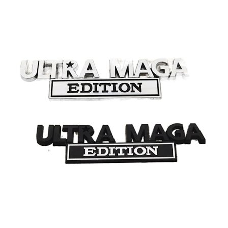 2 st Ultra MAGA Edition Emblem 3D Metallbokstav Dekal