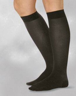 Helseknestrømpe 2-pk Svart - 37/38 - Louise