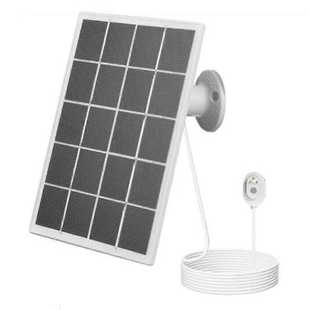 Solpanel til Arlo Pro 4/Ultra 2/Pro 3/Ultra/Pro 5S Sikkerhedskamera Soloplader - Hvid