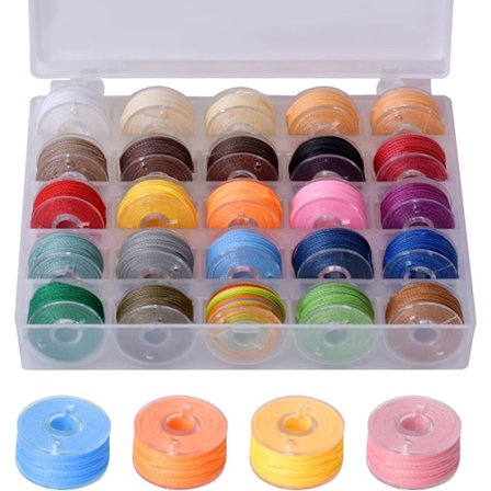 250 m x 0,55 mm vaxade trådar i olika färger för smyckestillverkning