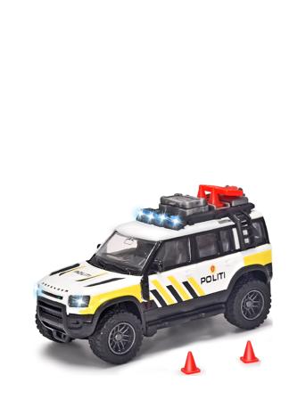 Majorette Grand Series - Land Rover Norsk Polisbil Toys Toy Cars & Vehicles Toy Cars Multi/mönstrad Majorette