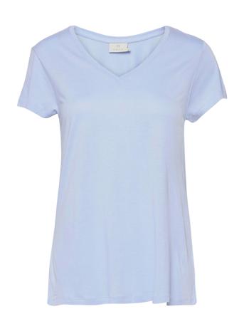 Anna V-Neck T-Shirt T-shirts & Tops Short-sleeved Blå Kaffe