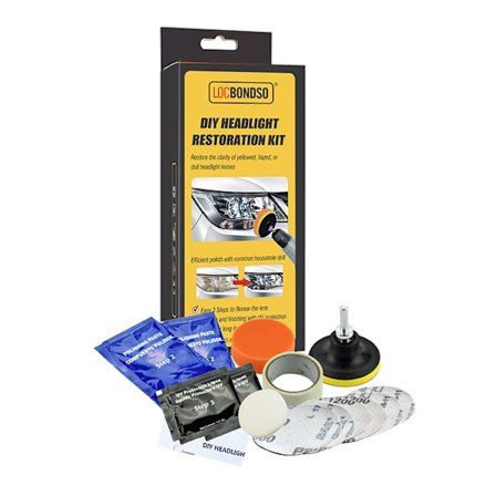 Headlight Polish Kit - Rengör och polera flerfärgad