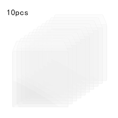 10 kpl/pussi PVC Kaksipuoliset levysuojat, litteät avoimet cover kansi 12" tuplalevylle LP 2LP vinyylilevyille