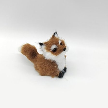 Simulering Furry Fox Model Rævefigurer KAFFE B B