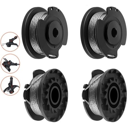 4 spoler - til Bosch ART 23 SL og ART 26 SL - til græsslåmaskiner F016800569 og F016800385