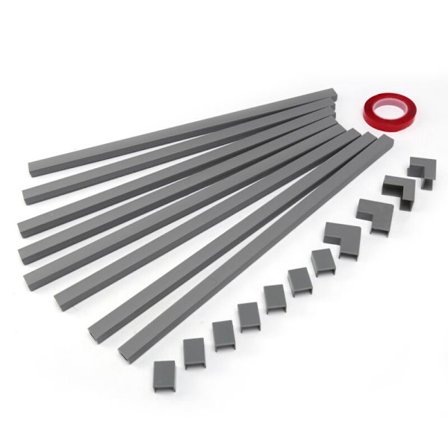 Enkelt ledningskanal kabelskjuler -03 vægkabelstyringssystem 125 tommer kabelskjuler raceway kit (grå)