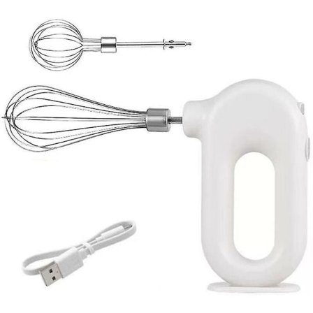 Äggvisp, elektrisk mixer, handhållen mjölkskummare, fyrväxlad roterande gräddvisp