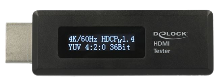 Delock HDMI Tester for EDID information with OLED display