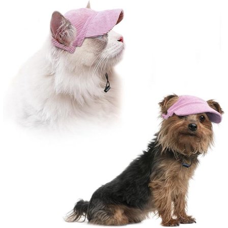 Kesäinen aurinkohattu ja koirien UV-suoja säädettävä lippalakki aurinkosuojaksi ja urheiluun rento koiranhattu lemmikin aurinkohattu korva-aukoilla 