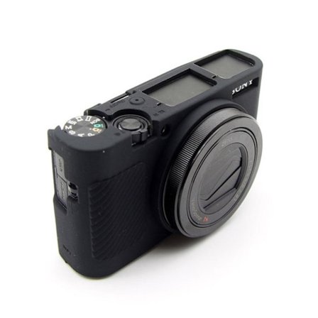 Sony DSC-RX100 Mark III, IV, M3 ja M4 muodikas kamerakotelo - Musta