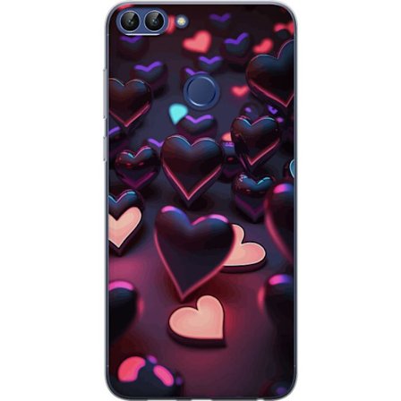 Kompatibel Mobilcover til Huawei Huawei P smart Midnatshjerter