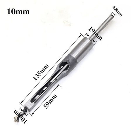 Neliömäinen reikäporan terän ohjain 10 mm