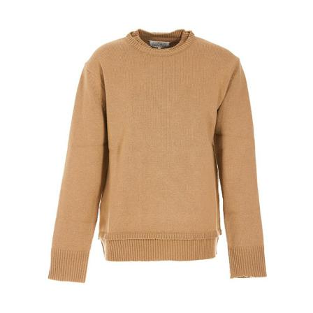 Maison Margiela, Round-neck Knitwear Beżowy, Mężczyzna, Rozmiar: M