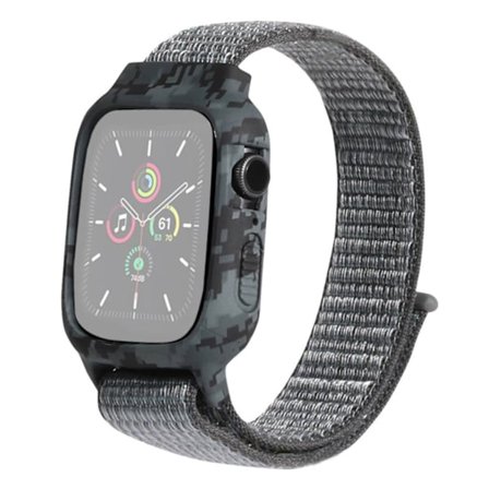 Apple Watch Series 6 / 5 40mm unique patterned nylon watch band - Grey