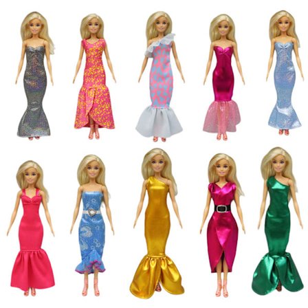 Tøj til Barbie, 10 stk. Barbie dukketøj [GPA]