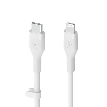 Belkin BELKIN BOOST CHARGE LIGHTNING TO USB-C SILICONE CABLE 3M WHITE CABL