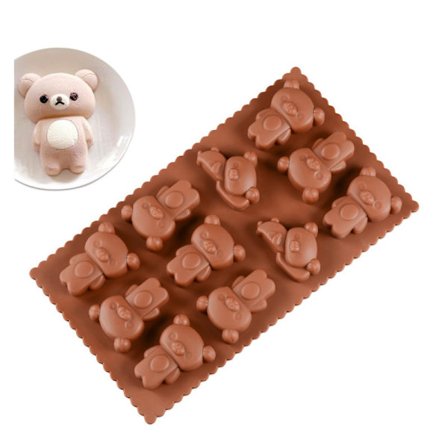 Silikonform Teddy Bear Nallebjörnar Bakform