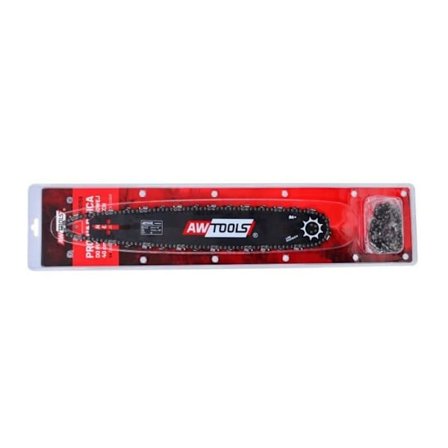 Kedja motorsåg - AWTools - AW80159 - 1 svärd + 2 kedjor - 40 cm - 66 länkar