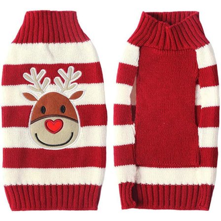 Hundegenser Julemønster Strikket Genser Varm Kjæledyrgenser