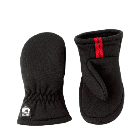 Hestra Kid ́s Fleece Liner - mitt Vantar & handskar Unisex Svart baby/kids 2 (2-3 år)