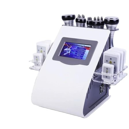 6 i 1 Ultraljudskavitation Slimming Maskin, RF-teknik, 220V-EU-kontakt,220V-EU-KONTAKT