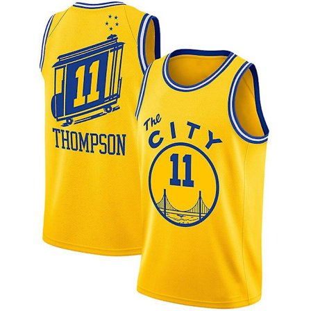 Nba Golden State Warriors Klay Thompson Jersey Baskettröja Sportskjortor Ärmlös T-shirt