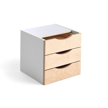 Skuffeinnsats RICO, 3 skuffer, bjørk