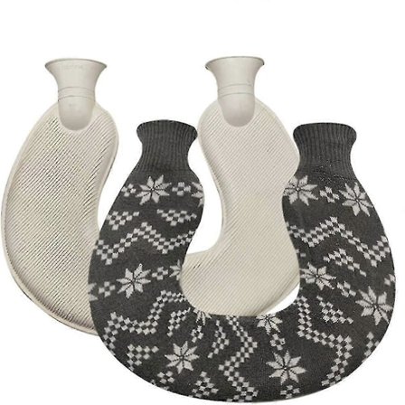 U-formet varmtvannsflaske for nakke og skulder, varmere gummi Hot -X