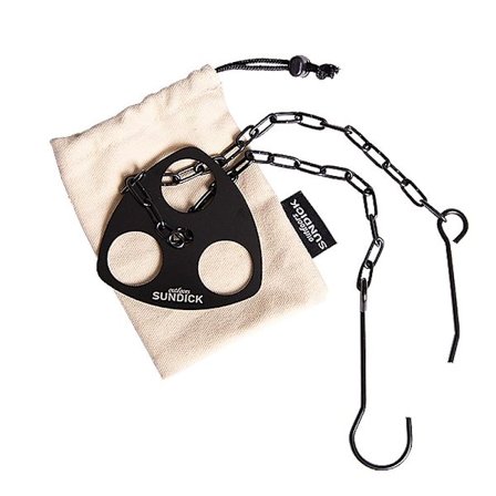 Sundick Camping Tripod Hängande Gryta Fäste Grillställ Hängare Rostfritt Stål Tripod För Hängande Gryta