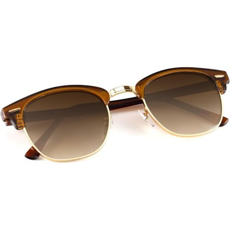 Polariserede solbriller til mænd og kvinder, halvramme, solbriller til kørsel, UV-blokering