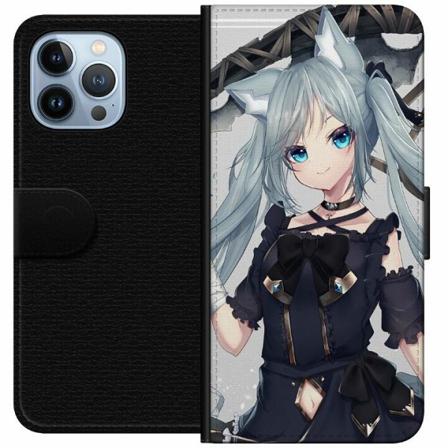 Apple Iphone 14 Pro Max Plånboksfodral Catgirl
