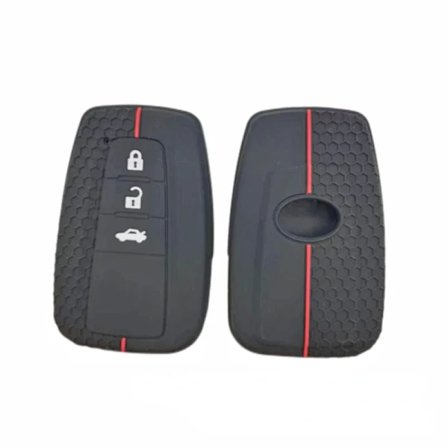 Til Toyota Prius Camry Corolla Avalon CHR RAV4 Land Cruiser Prado Silikone Bil Nøgle Cover Tilbehør Gummi Etui Beskyttelses Skal