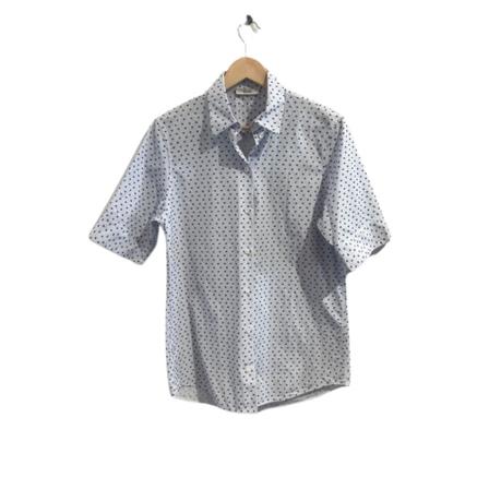 Celine Vintage Pre-Owned Doad Hite Blå, Dame Vintage Overdele