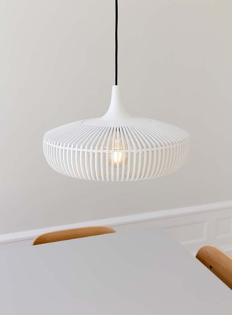 Clava Dine Wood taklampe - hvitmalt eik