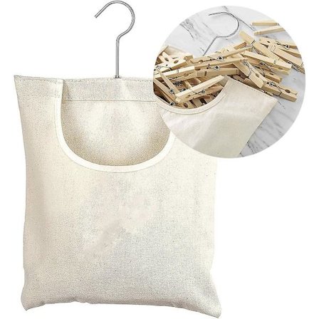 Tøjskrueklemme Hængende Taske Hængende Opbevaringsarrangør Taske Vasketøj Peg Kurv Taske Tøj Pin Holder Organizer Til Badeværelse Garderobe Strømper