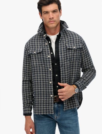 Superdry Merchant Textured Work Shirt - Multi/patterned - M
