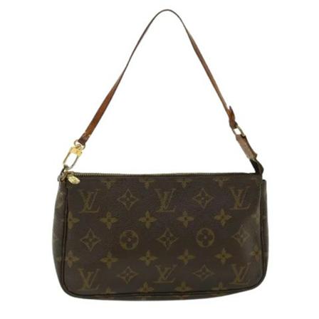 Louis Vuitton Vintage, Pre-owned Pochette Accessoires Monogram Bag Bruin, Dames, Maat:ONE Size,leer