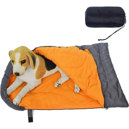 Bærbar hund sovepose hund seng med opbevaringspose vandtæt og varm kæledyr hund katteseng indendørs