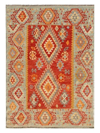 Oriental Kilim Afghan Old Style Rug 146X199 Wool, Afghanistan