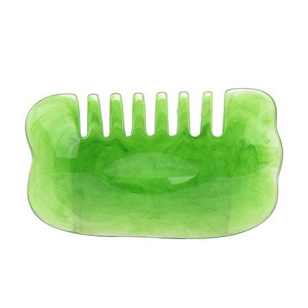 Luonnollinen Guasha-kivilevy Hartsi Hierontakampa Gua Sha -levy Pään hierontalaite Kaapimet Vartalotyökalut Terveyshoito