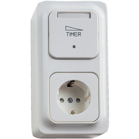 Schneider Electric Trend 189786700 Timer elektronisk, 2-pol med vägguttag, Strömbrytare & vägguttag