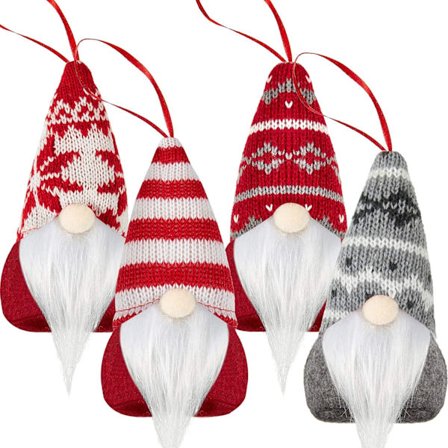 4 st Jul Svenska Tomte Gnomes Prydnader Skandinaviska Sa
