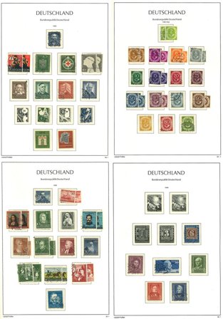 Vesttyskland til 1982 - Samling i 1 frimærkealbum