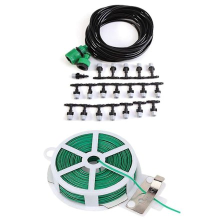 DIY Have-Patio-Sprøjtning Mini Flow Dryp-Vanding Med Have-Vridtråd