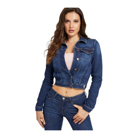 Guess, Jacket Blauw, Dames, Maat:L