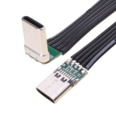 TypeC hurtigladekabel myk flat UsbC-ledning 480 Mbps dataoverføring 20W kraftig for telefoner, nettbrett ladekabel